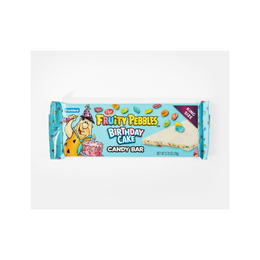Americatessen Fruity Pebbles Birthday Cake Candy Bar. Pack size 18 x